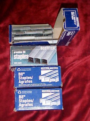 STANLEY BOSTITCH B8 STAPLES STCR2115 3/8&#034; POWER CROWN, CHISEL POINTED