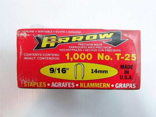 Arrow staples 9/16&#034; fits wire up to 1/4&#034;- for staple gun  lot of 17 boxes for sale