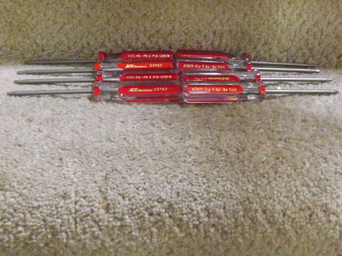 *new* (8) ace pro series #2 square recess screwdriver fits #8,#9,#10 screw for sale