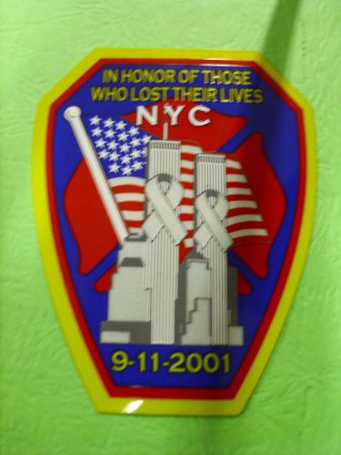 NY 9-11 2&#034;  FIRE DEPARTMENT  DEPT  DECAL