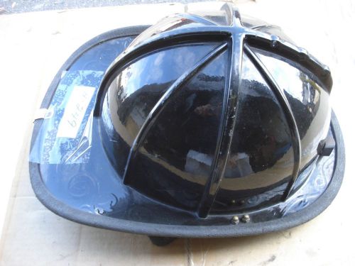 Cairns 1010 Helmet Black + Liner Firefighter Turnout Bunker Fire Gear ...H-249
