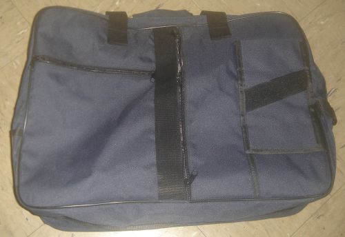 NEW Blue police tactical duffel laptop luggage canvas-like travel bag