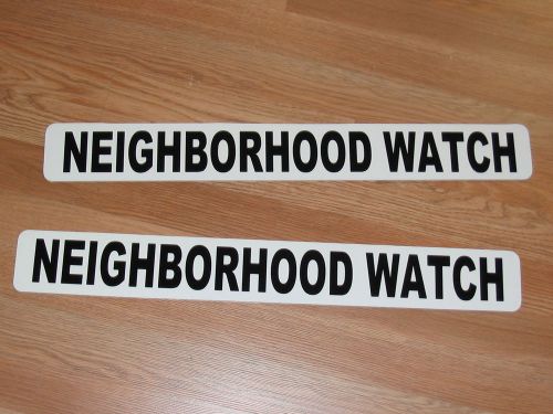 NEIGHBORHOOD WATCH Magnetic Vehicle Signs to fit car truck van Crime Stoppers