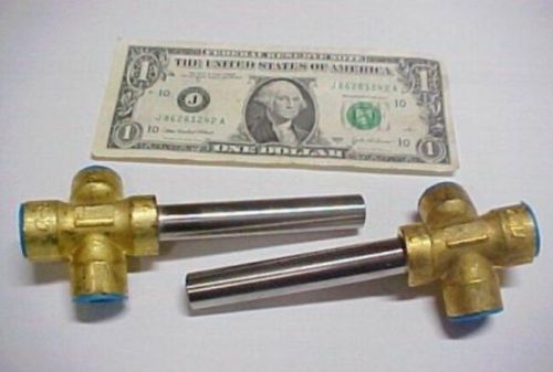 2 Rego Gas Manifolds, Stainless Tubing Brass Fittings  1/4 &#034; NPT Pipe Threads or NGT