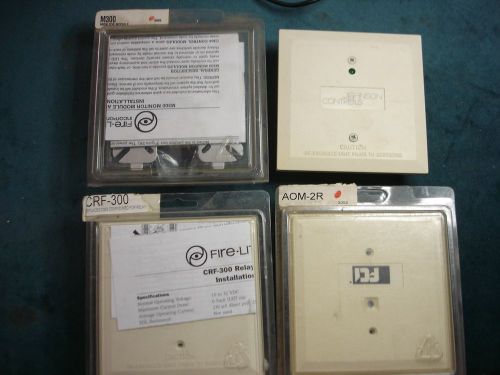 Lot of 4 various johnson controls fire alarm control modules for sale