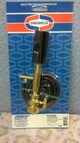 Uniweld, propane halide leak detector w/probe hose valve assembly, model pld33v for sale