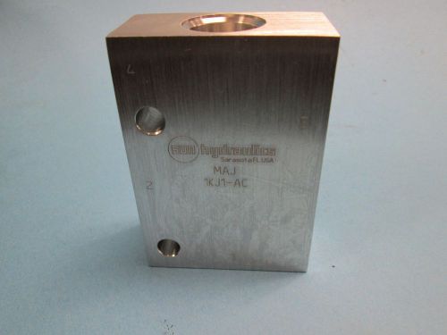 Maj-1kj1-ac sun hydraulics aluminum hydraulic cartridge valve block for sale