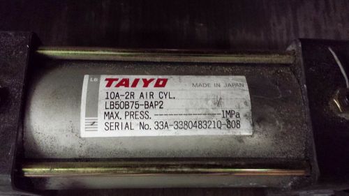Taiyo air cylinder 10a-2r lb50b75-bap2 for sale
