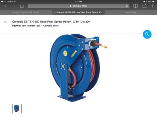 Coxreels ez-tsh-550 hose reel,general, industrial,300 psi g8475765 for sale