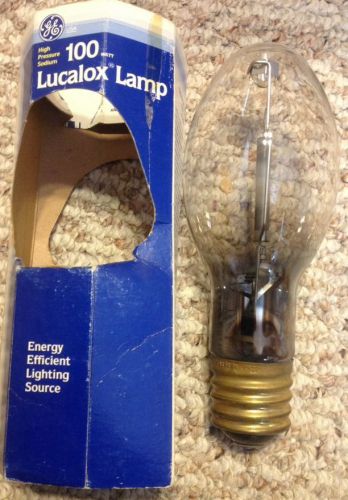 GE Lucalox LU100/MED 100W 100 Watt S54 High Pressure Sodium Lamp Bulb
