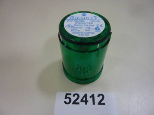 Allen bradley stack light green 855e-24tl3, series a #52412 for sale