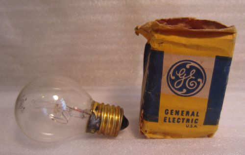 GE General Electric 10W 130V 10S11N Clear Screw Base Light Bub Lamp NOS