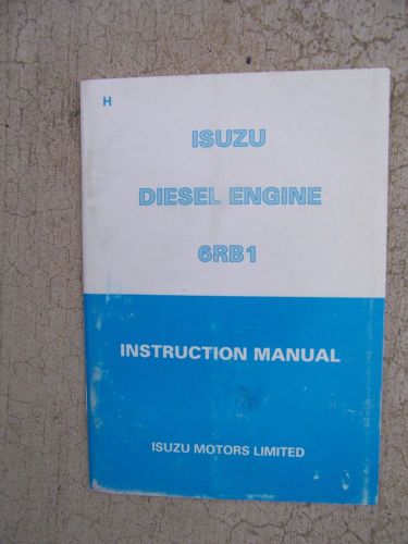 Isuzu Industrial Diesel Engine 6RB1 Instruction Manual Operation Maintenance  Q