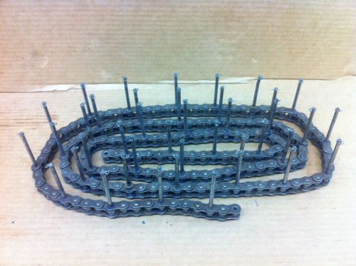 106&#034; usa size 50 roller conveyor flight chain 2-1/2&#034; long side pin for sale