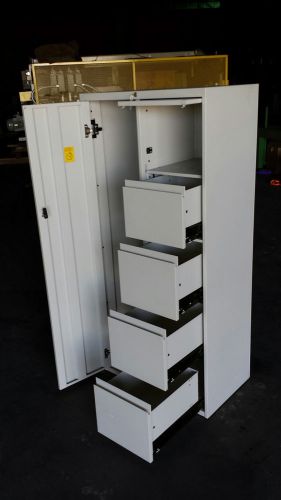 Steelcase metal locker 18 x 30 x 64 storage unit school gym office work cabinet for sale