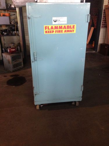 Wilray flammability horizontal 55 gallon drum storage cabinet with one shelf for sale