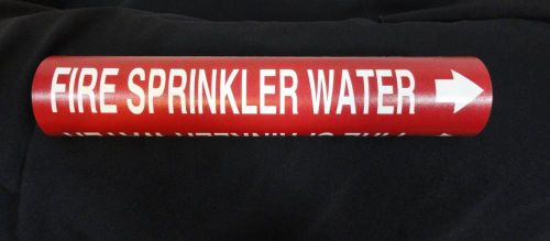 Setmark® Snap-Around Pipe Markers - Fire Sprinkler Water