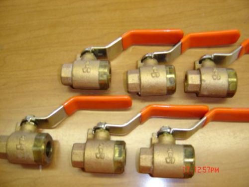 Wolverine brass lot-brass full port ball valves 1/4&#034; sweat &amp; thread gas inline for sale