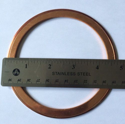 One 4-3/4&#034; high vacuum copper gasket for 6&#034; cf flange (conflat mdc norcal) for sale