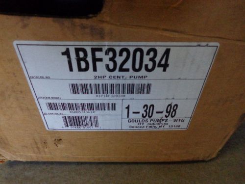 New goulds pump 1bf32034  2hp centrifugal pump/motor for sale