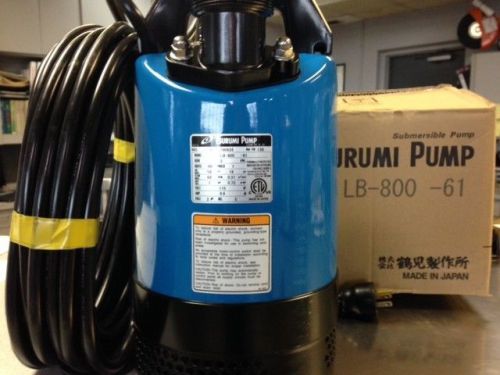 Tsurumi 2&#034; submersible pump lb-800 1hp ,110v , 10.1 amp for sale