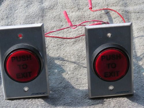 Request to exit push button switches DPDT