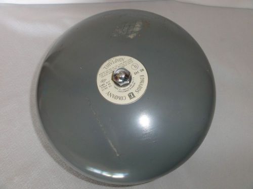 Vintage edwards company adaptable fire school alarm bell #340 115 wt for sale
