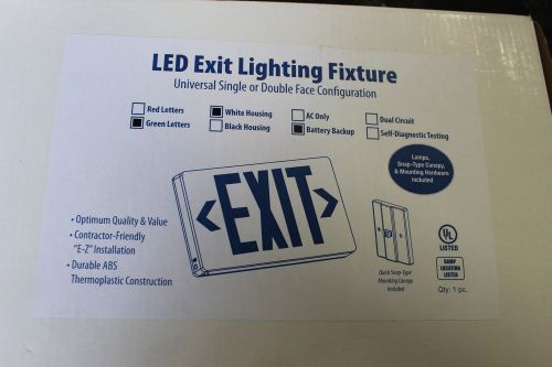 LED Exit Lighting Fixture Universal Single or Double Face Configuration