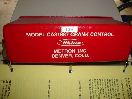 Metron FD2-J CA31887 Crank Control Unit 12 volt Neg Obsolete hard to find