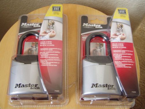 Lot of 2 Master Lock 5406D Safe Space Compact PORTABLE LOCK BOX Set combination