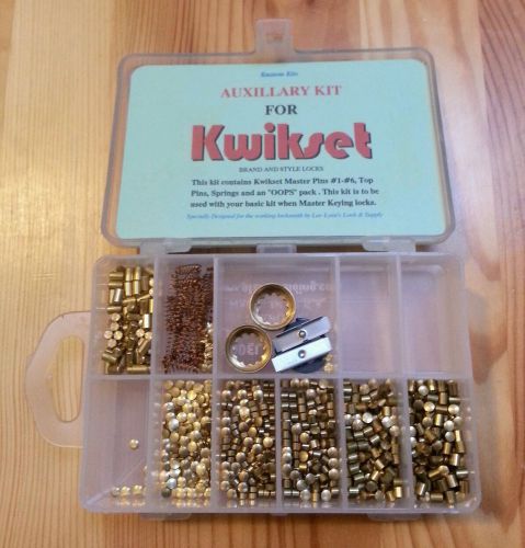 Auxillary Kit for KWIKSET Pin Kit, Locksmith, Pin Set, Plano Box NR