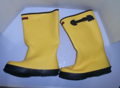 New Tingley 17&#034; Yellow Rubber Legging Workboot Boot Sz 9 Construction Cement