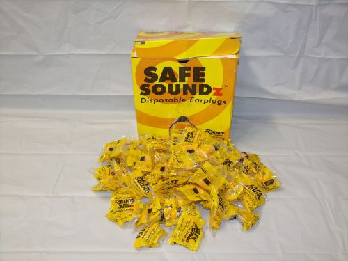 NEW SAFE SOUNDZ NOISE REDUCTION EAR PLUGS DISPOSABLE FOAM  29 DB