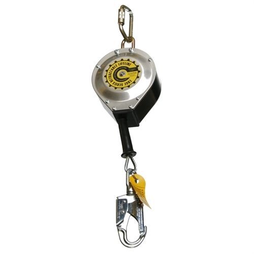 Guardian retractable #10915 - 30&#039; 3/16&#034; galvanized cable w/ carabiner swivel top for sale