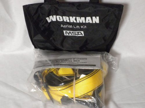 Msa personal fall limiter body harness lanyard 10075283 workman aerial llft kit for sale