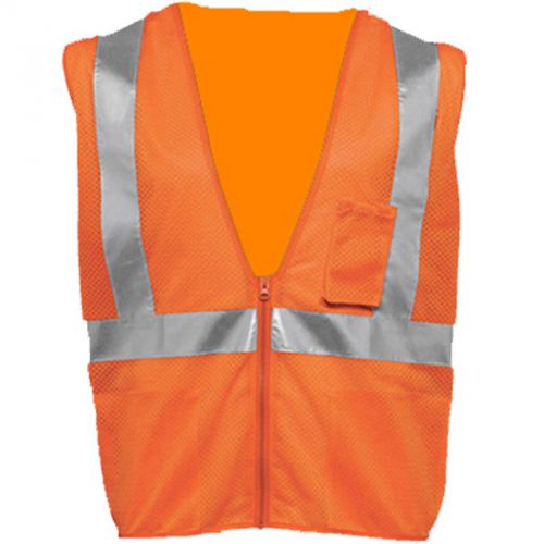 V2021  xl new multipocket ansi class ii mesh vest orange safety v2021  xl for sale