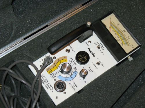 NARDA 8616 Broadband Isotropic Radiation Monitor Electromagnetic RF meter w/case