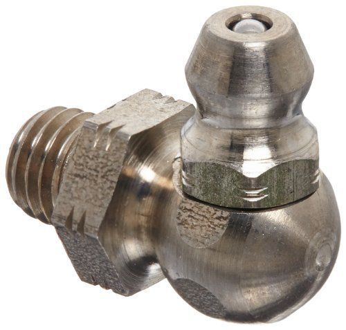 Alemite 1969-S Non-Corrosive Fitting  90 Degree Angle  Stainless Steel  1/4&#034;-28