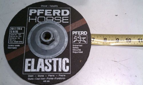 Pferd horse elastic 80 e 178-6 c 16 sg grinding disc wheel 7-1/4&#034; x 5/8&#034; nos for sale