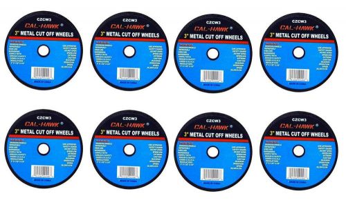 8 Pc 3&#034; Cut Off Wheel For Metal Cutting Disc Grinders 1/32&#034; Thickness 3/8&#034; Arbor