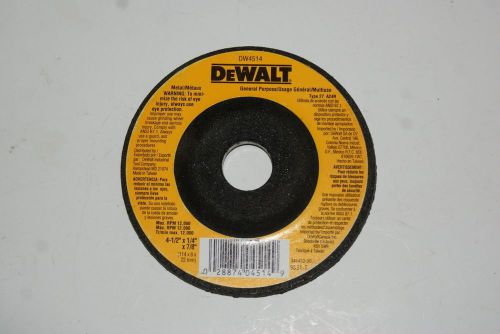 DeWalt DW4514, 4 1/2&#034; x 1/4&#034; x 7/8&#034; General Purpose Wheels  LOT of 5