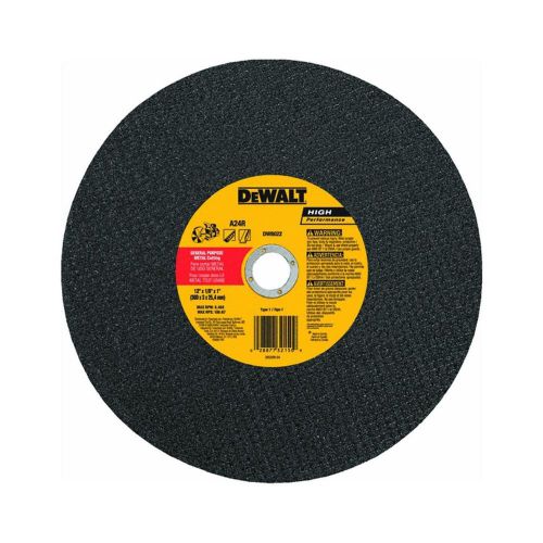 NEW DEWALT DW8022 12-Inch x 1/8-Inch x 1-Inch A24N Abrasive Metal Cutting Wheel
