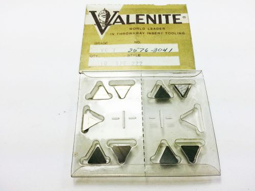 Valenite TPE 222 VC7 Carbide Inserts (QTY 9) (N 267)