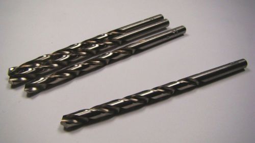 Hertel jobber length drill bits #9 0.1960&#034; 118 deg hss 3-5/8&#034; usa qty 4 [053] for sale