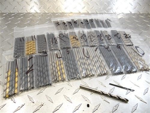 Huge assorted lot of hss twist drills no. 1 to 43 butterfield ptd c-l for sale