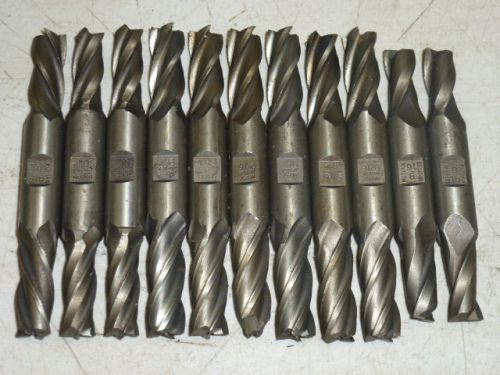 LOT of (11) DOUBLE ENDED 9/16&#034; HSS END MILLS