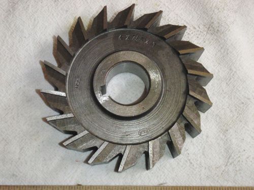 F &amp; D 4&#034; x 7/8&#034; x 1&#034;  STRAIGHT TOOTH Side Milling Cutter HSS