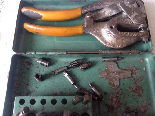 Whitney Metal Tool Punch No. 5 JP With Assortment Of Accessories