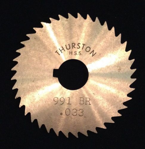 Thurston HSS 2 x 0.033 x 1/2 Keyway Slitting Slotting Circular Saw Blades