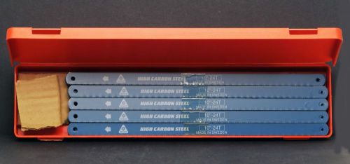 DESCO 10&#034; 24T High Carbon Steel Hacksaw Blade 10-Pack Made in Sweden New